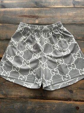 Bravest Studios Gray GG Logo Athletic Shorts